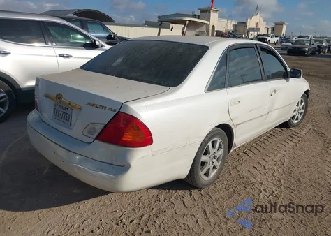 2000 Toyota Avalon Xls z USA, uszkodzony, nr VIN 4T1BF28B7YU004653